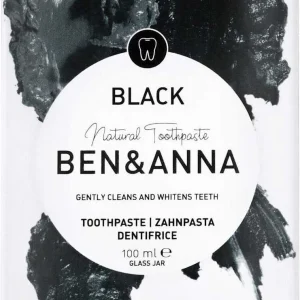 Hampaiden valkaiseva hammastahna aktiivihiilellä 100 ml purkissa - BEN & ANNA
