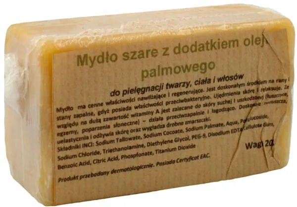 Harmaa palmuöljysaippua kapseli 200g CARMEN