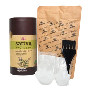 HENNA tummanruskea ECO 150 g - SATTVA (AYURVEDA)