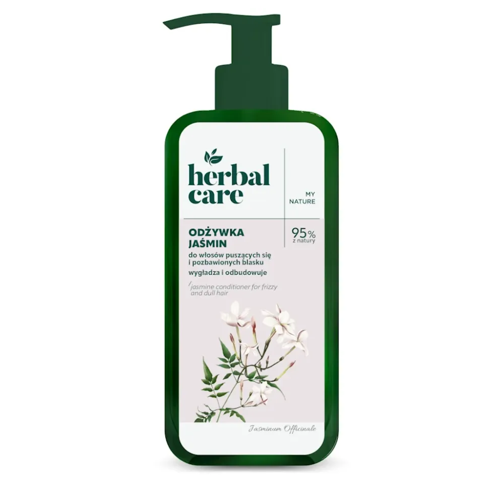 HERBAL CARE JASMINI Hoitoaine kiharoille ja kiillottamattomille hiuksille 200ml FARMONA