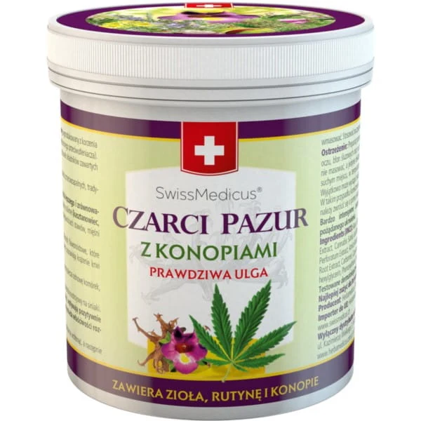 Herbamedicus Musta Kynsi Hamppu 500 ml