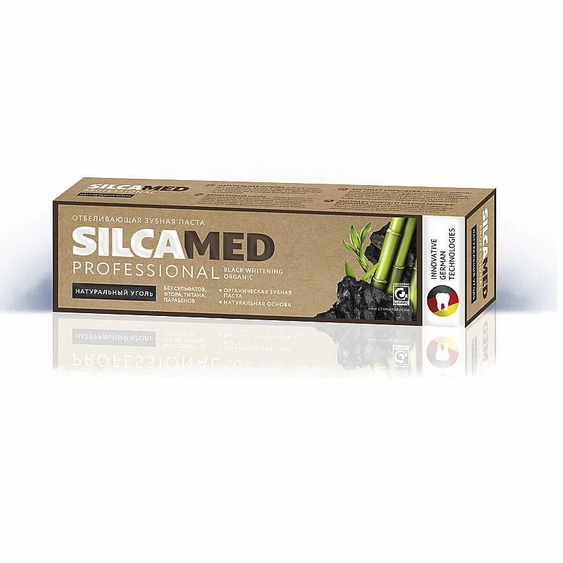Hiilihammastahna - valkaiseva, fluoriditon 100g SILCAMED