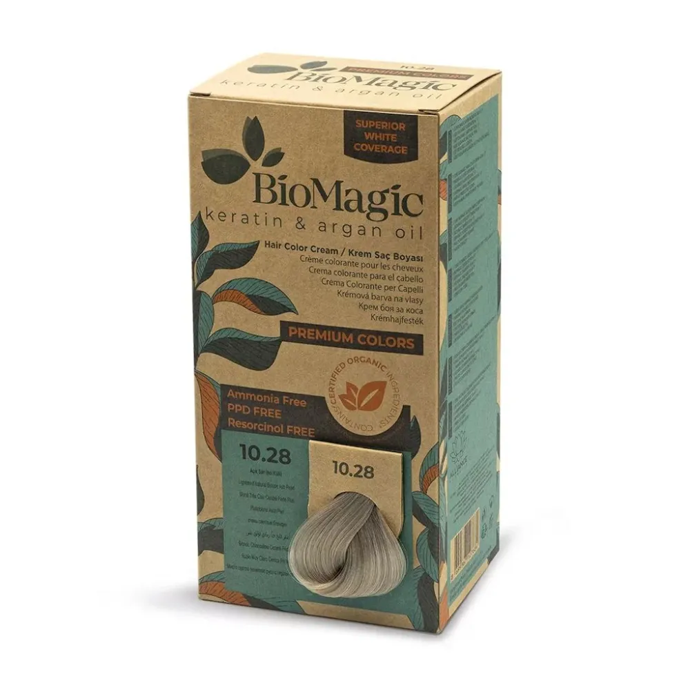 HIUKSEN KUVA PYSYVÄ HIUSVÄRI LUONNONLIGHT BLOND (10.28) 170 ml - BIOMAGIC