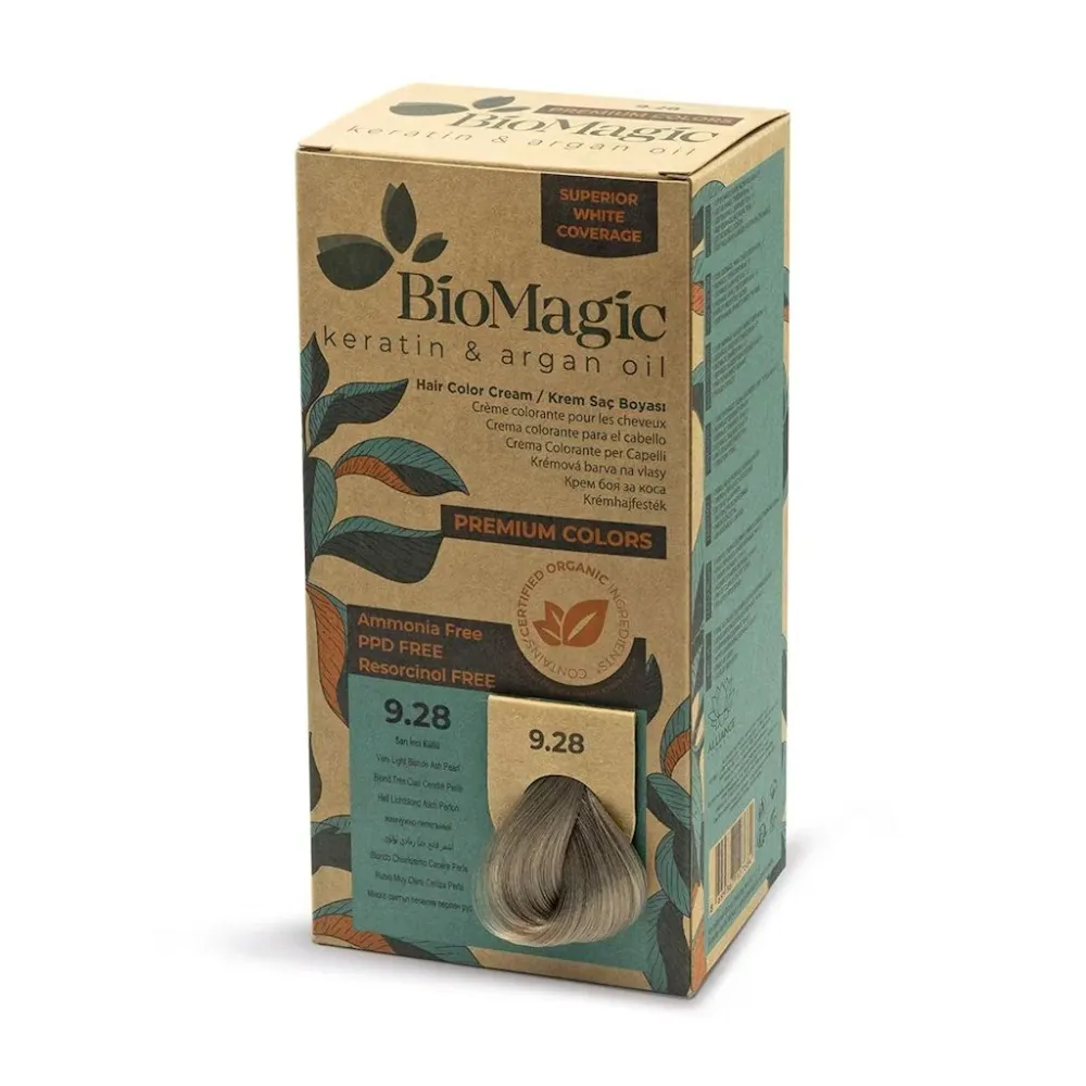 HIUKSTEN VÄRI VAALEIMMASTA PYSYVÄSTÄ VAALEATUKKAISESTA (9.28) 170 ml - BIOMAGIC