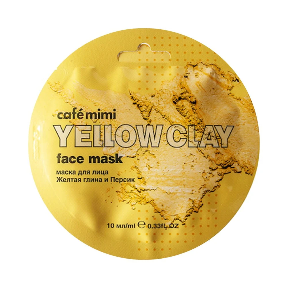 Hiusnaamio keltaisesta savesta ja persikasta 10 ml CAFEMIMI