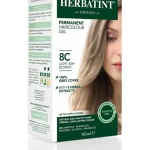 Hiusten väriaine 8c vaalean vaalea tuhkanharmaa 150 ml HERBATINT