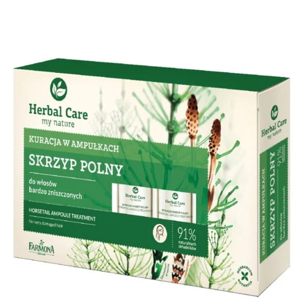 Hoito ampulleissa 5 kappaletta vaurioituneille hiuksille HERBAL CARE