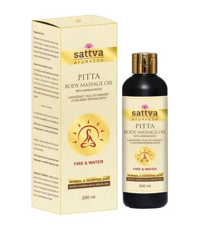 HUILE DE MASSAGE ADOUCISSANTE À L'HUILE DE SANDALOVA 200 ml - SATTVA (AYURVEDA)