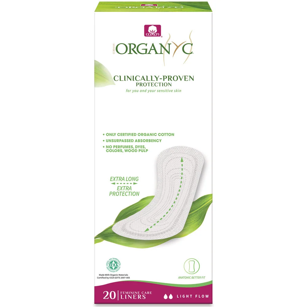 Hygienia- ja kuukautisside, erittä ohut, eripitkä 20 kpl BIO ORGAN(Y)C