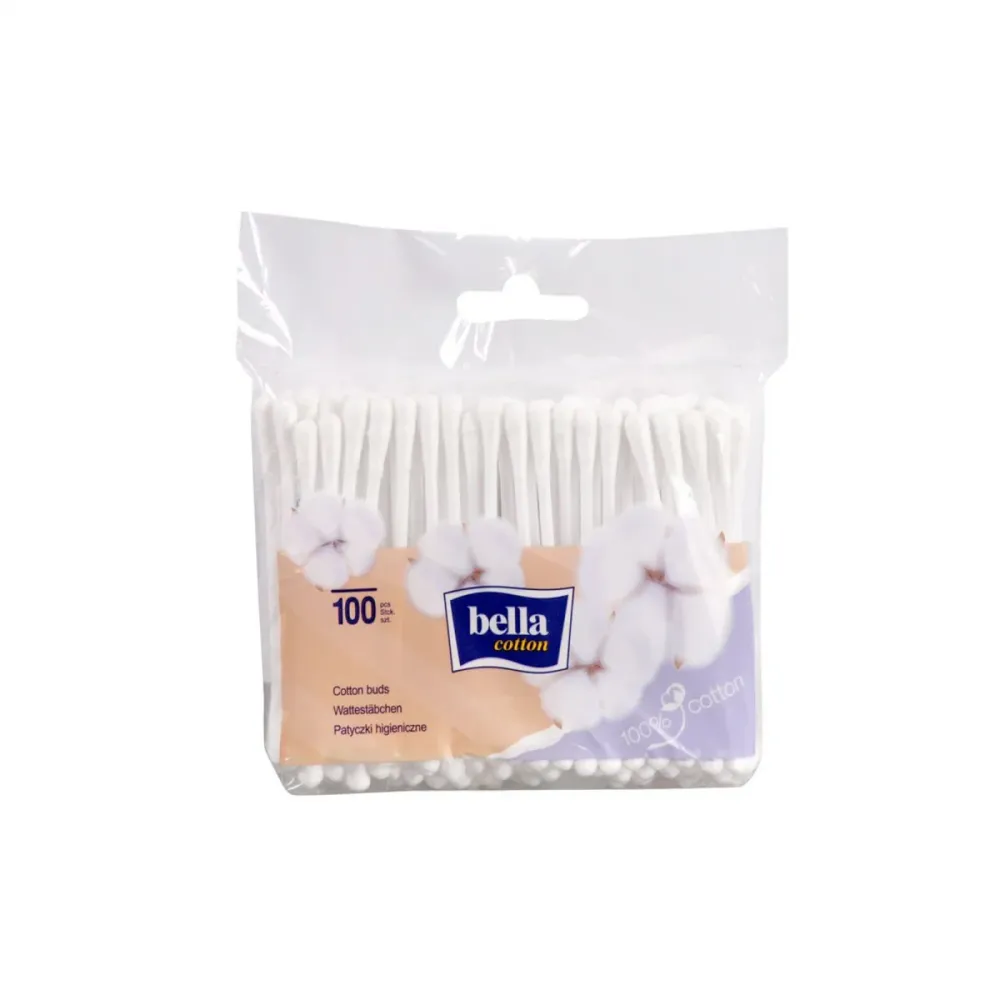 Hygieniapuikot lehtimaiset 100 kpl - BELLA COTTON