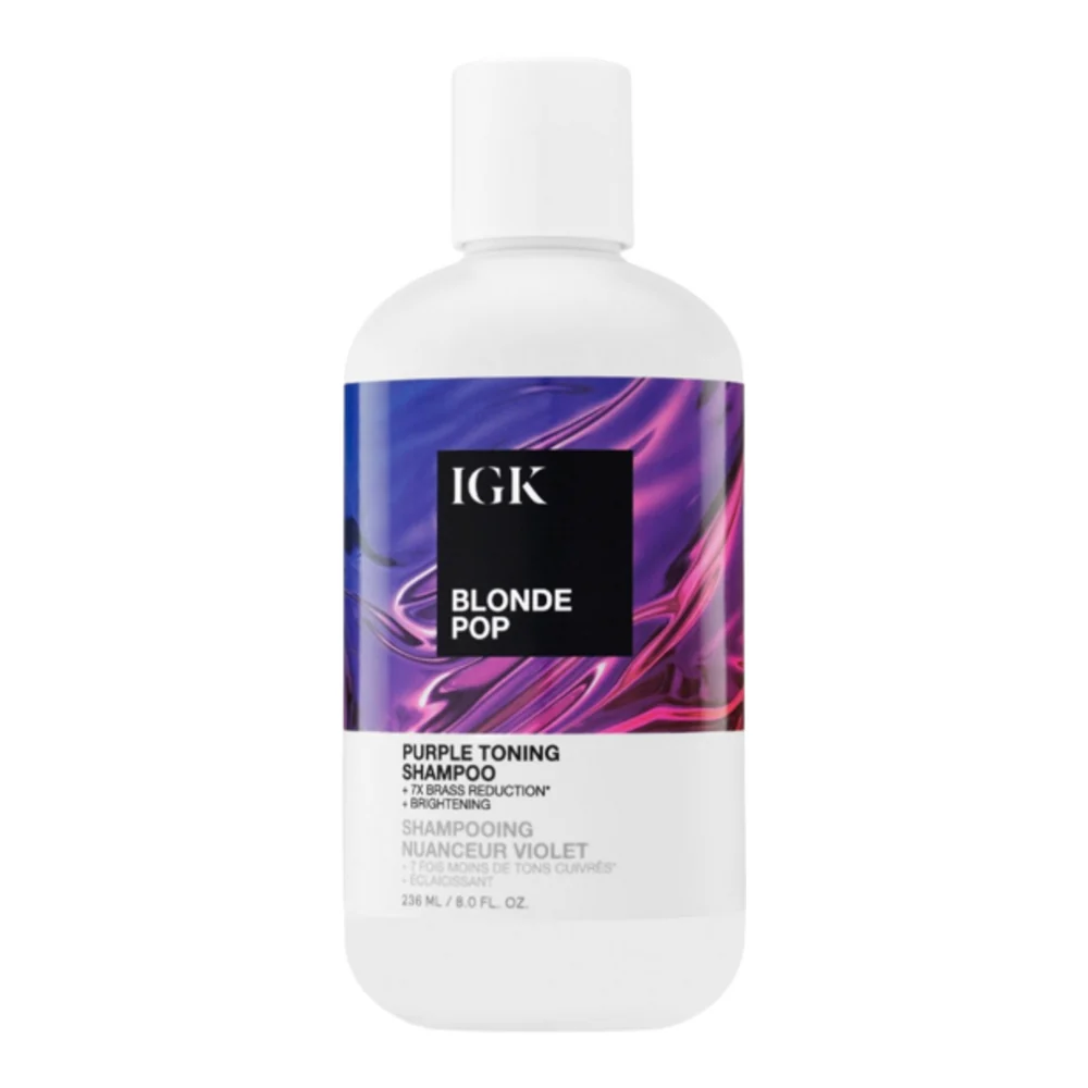 Igk hiukset blondi pop violetti sävy shampoo IGK Hair