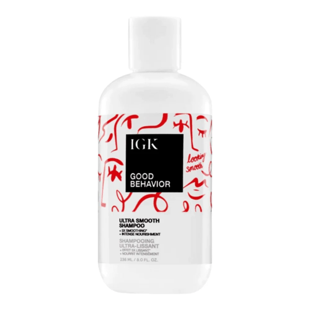 Igk hiukset hyvä käyttäytyminen erittä sileä shampoo IGK Hair