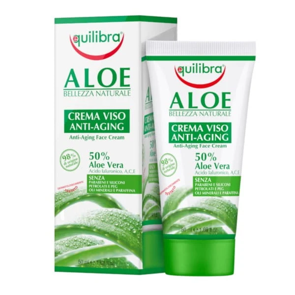 Ikääntymistä ehkäisevä aloe-kasvovoide EQUILIBRA