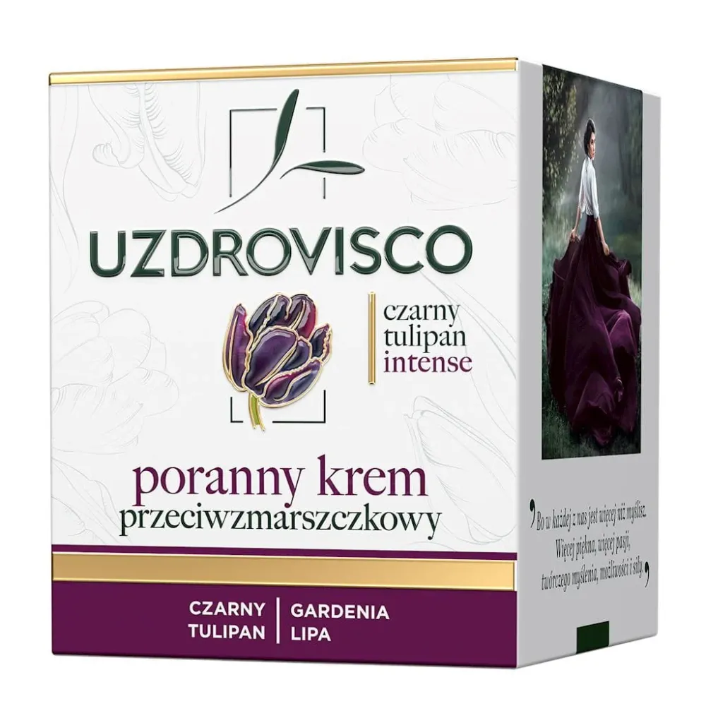 ikääntymistä ehkäisevä päivävoide kasvoille 50 ml - UZDROVISCO (BLACK TULIPAN INTENSE)