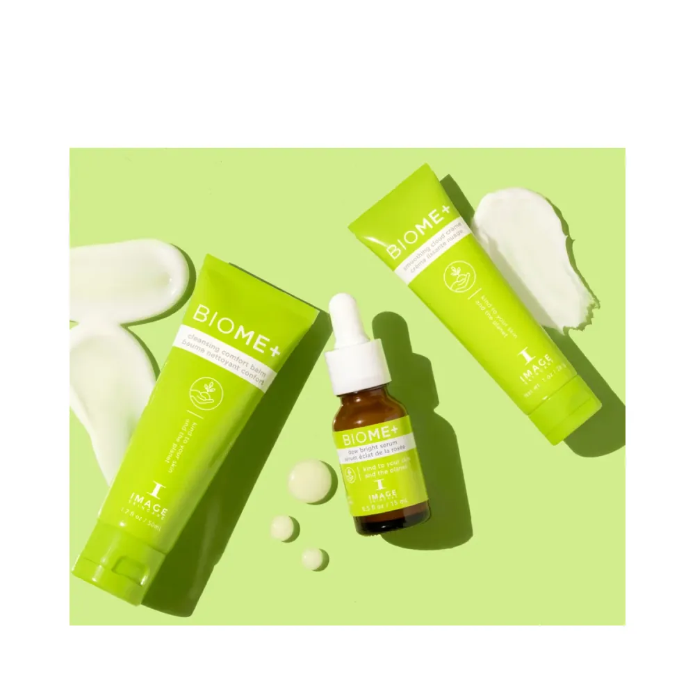 Kuva ihonhoitomikrobiomi välttämättömät ihon esteen puolustustrio Image Skincare