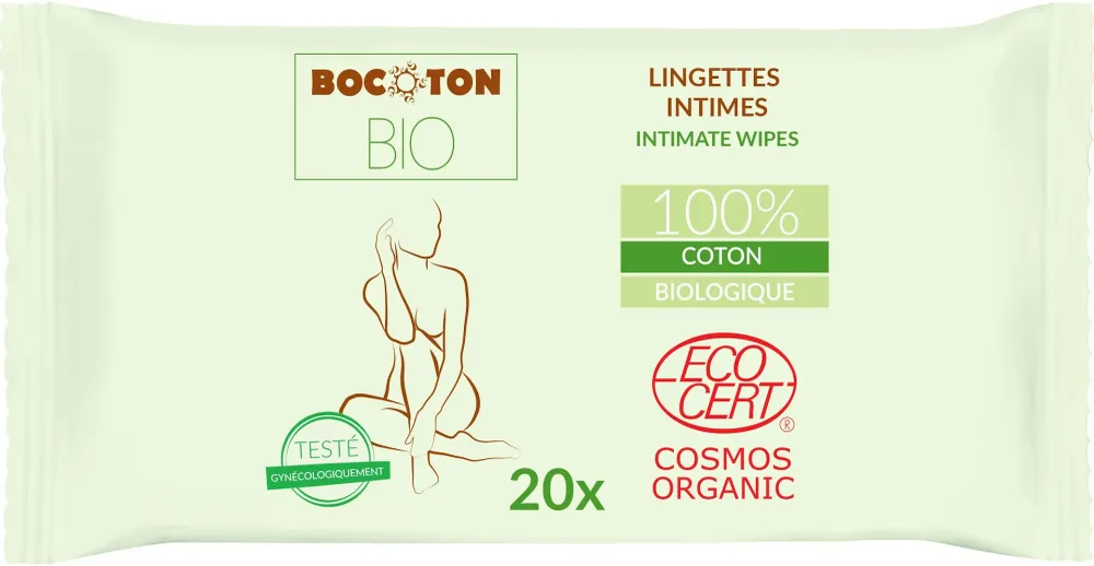Intiimihygianiat pyyhkeet 20 kpl BIO BOCOTON