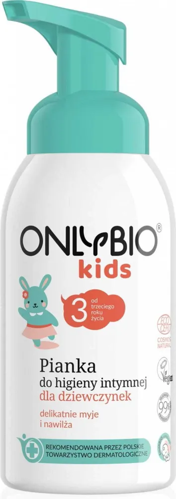 Intimihoidonvaahto tytöille 3 vuotta vanhemmille eco 300 ml - VAIN BIO