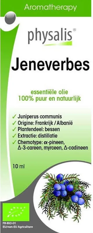 Jeneverbes eteerinen öljy (tavallinen kataja) LUOMU 10 ml - PHYSALIS
