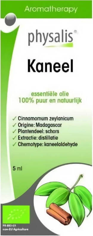 Kaneli eteerinen öljy (Ceylon-kaneli) LUOMU 5 ml - PHYSALIS