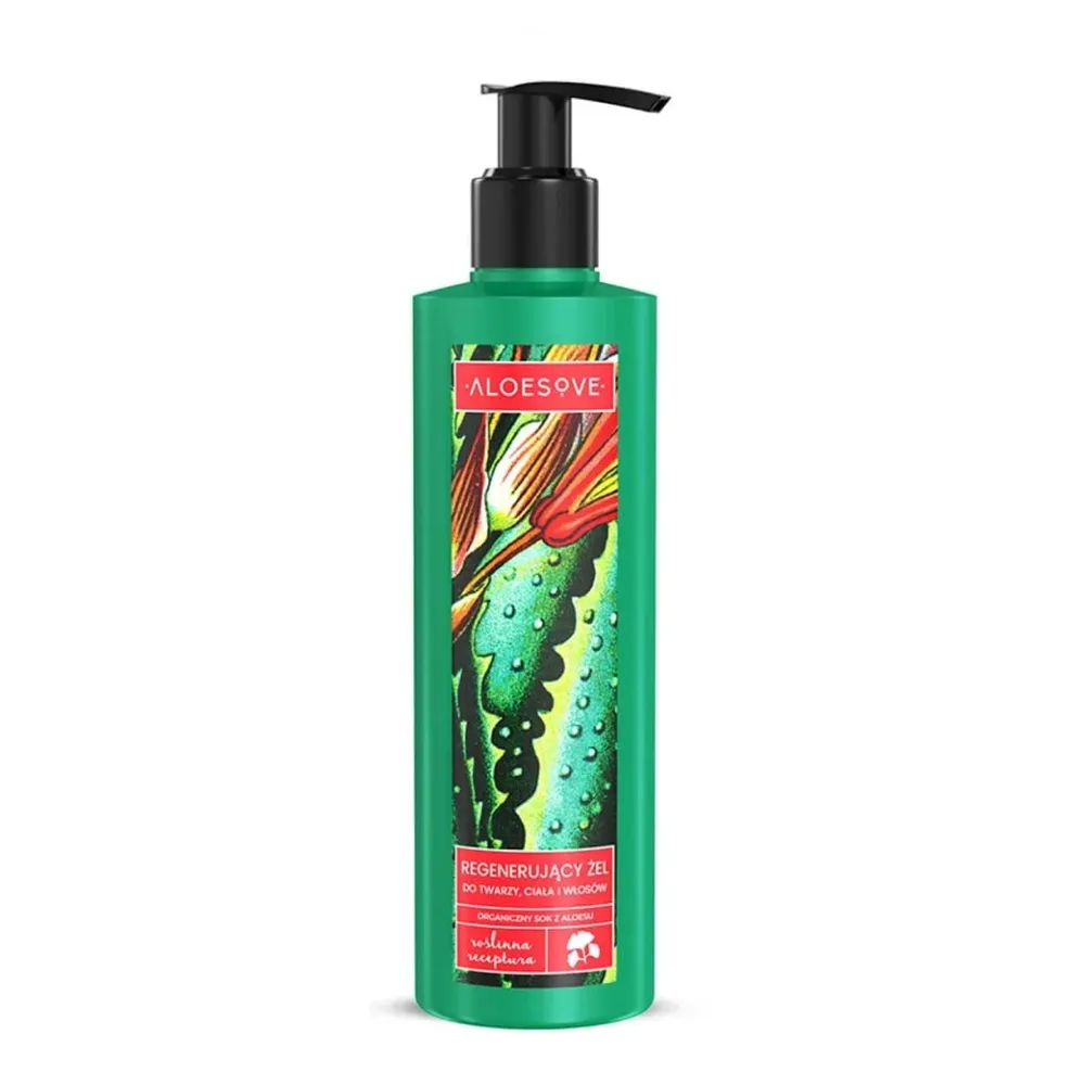 Kasvojen, kehon ja hiuksien uudistava geeli 250 ml ALOESOVE