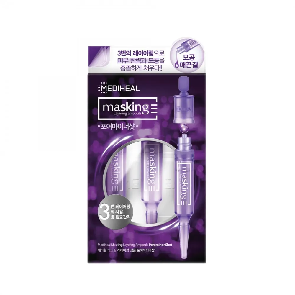 Kasvojen mattapintainen ampulli, joka supistaa huokosia 3x4 ml - MEDIHEAL