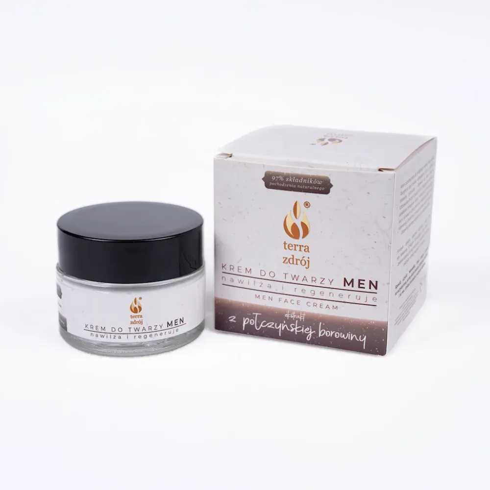 Kasvovoide miehille kosteuttava ja uudistava 50 ml - TERRA ZDRÓJ (BOROVINE SARJA)