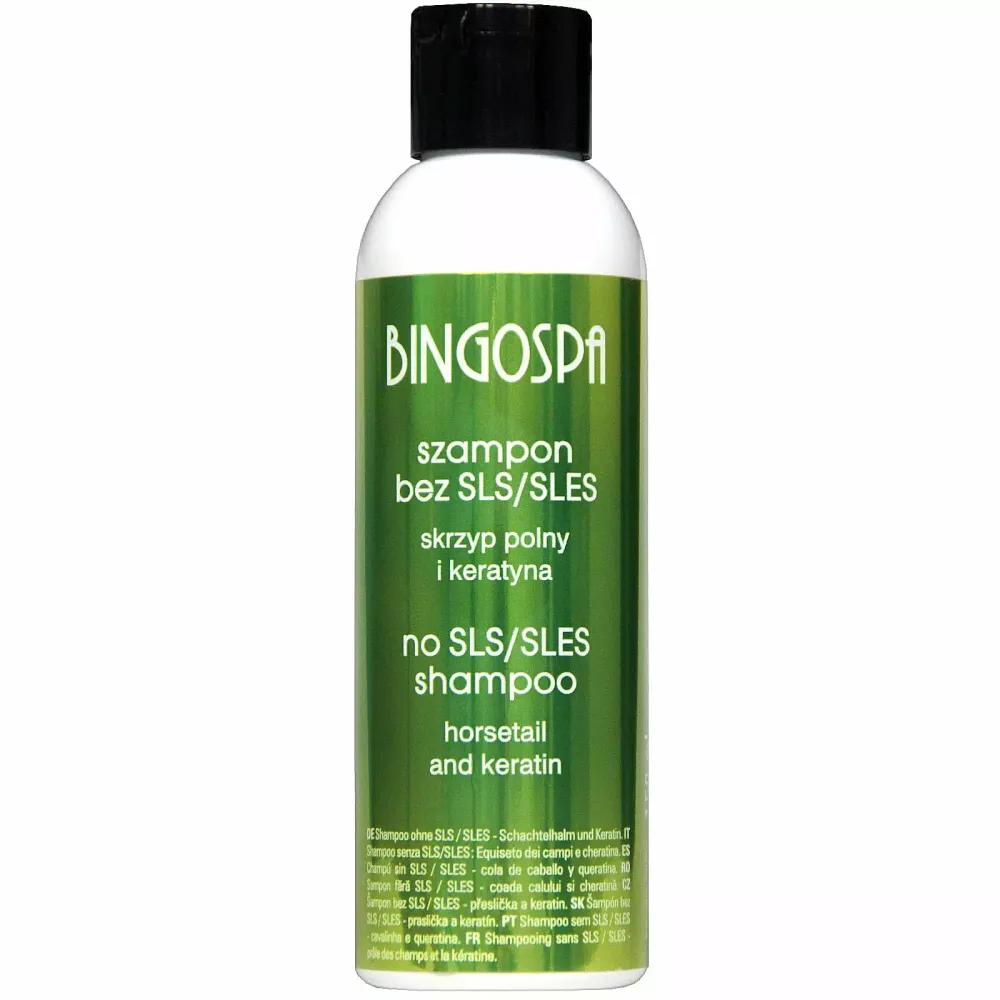Keratiinishampoo ilman SLS:ää BINGOSPA