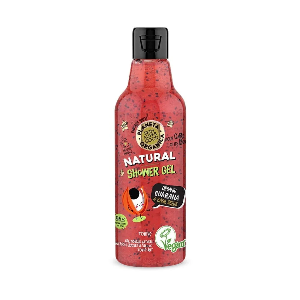 Kiinteyttävä suihkugeeli guarana & chia-siemenillä 250 ml