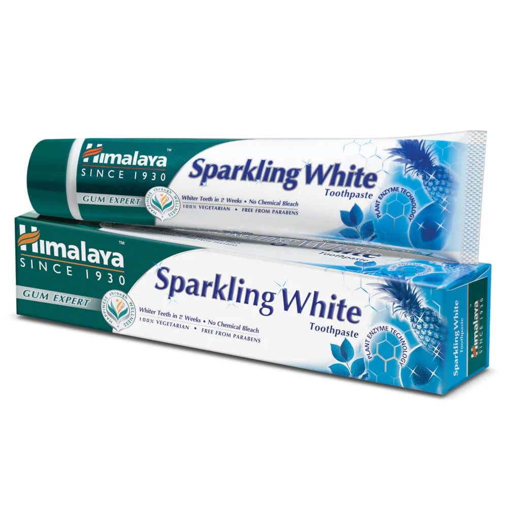 Kimaltava valkoinen kirkastuspasta ilman fluoridia 150 g HIMALAYA