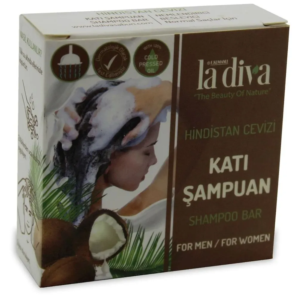 Kookospähkinäshampoo, 100 g - LA DIVA