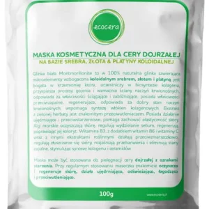 Kosmeettinen naamio kypsälle iholle hopeakulta- ja platinapohjalla 50g ECOCERA