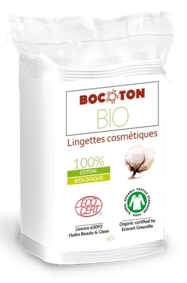Kosmetiikkapadat, neliömäiset 40 kpl BIO BOCOTON