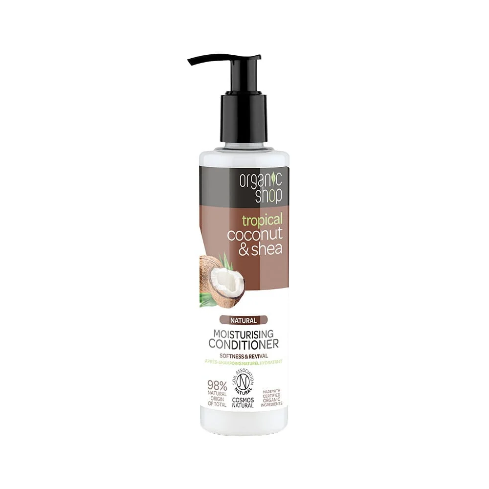Kosteuttava hoitoaine kookosöljyllä ja karitevoilla 280 ml