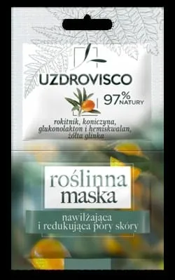 Kosteuttava ja huokoskaventava kasvonaamio (2 x 5 ml) 10 ml - UZDROVISCO
