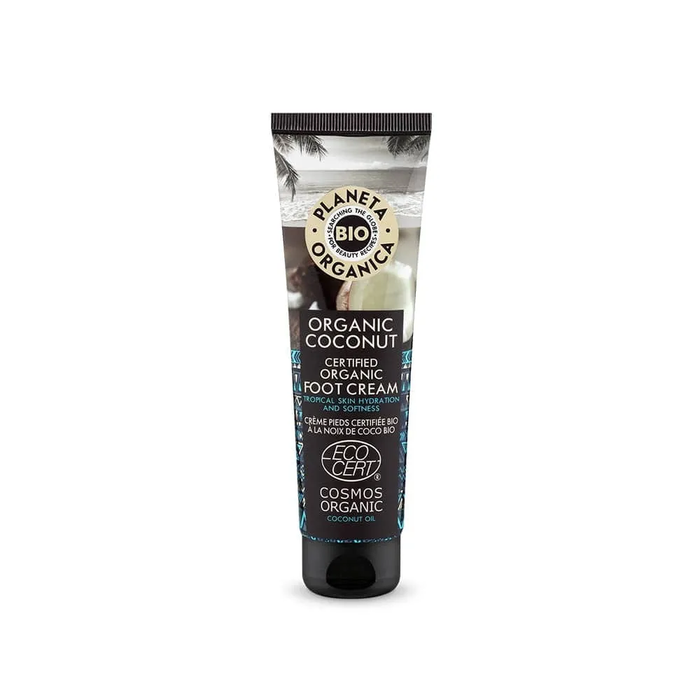 Kosteuttava jalkavoide - silottava luomu kookos 75 ml
