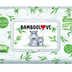 KOSTEUTTAVAT BAMBUPYHHEET 60 kpl - BAMBOOLOVE