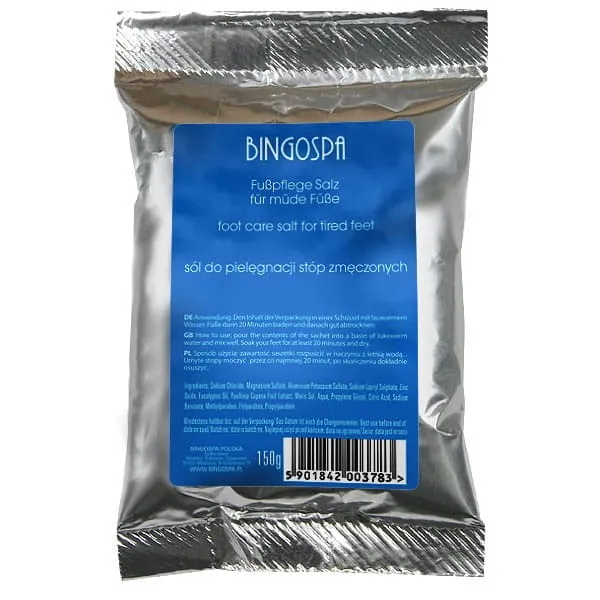 Kyllästyneille jaloille suunnattu suola 150 g BingoSpa