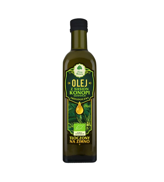 Kylmäpuristettu orgaaninen hamppusiemenöljy 100ml DARY NATURY