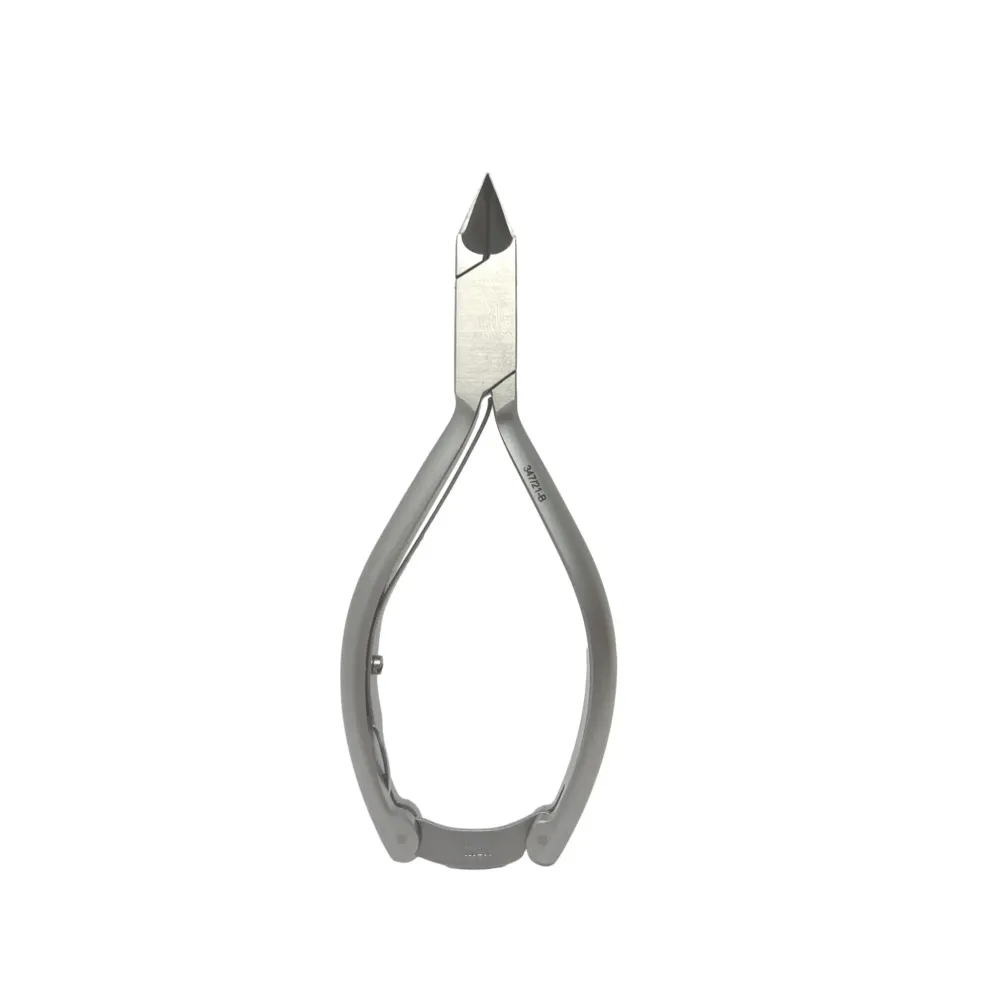 Kynsipihdit - Ruostumaton teräs - Satiinipinta - Suora leikkaus - Litteät leuat - 13,5 cm - Sam