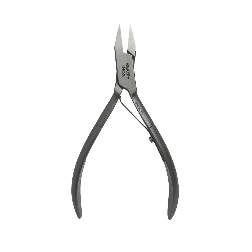 Kynsipihdit - Ruostumaton teräs - Satiinipinta - Suora leikkaus - Litteät leuat - 11,5 cm - Sam