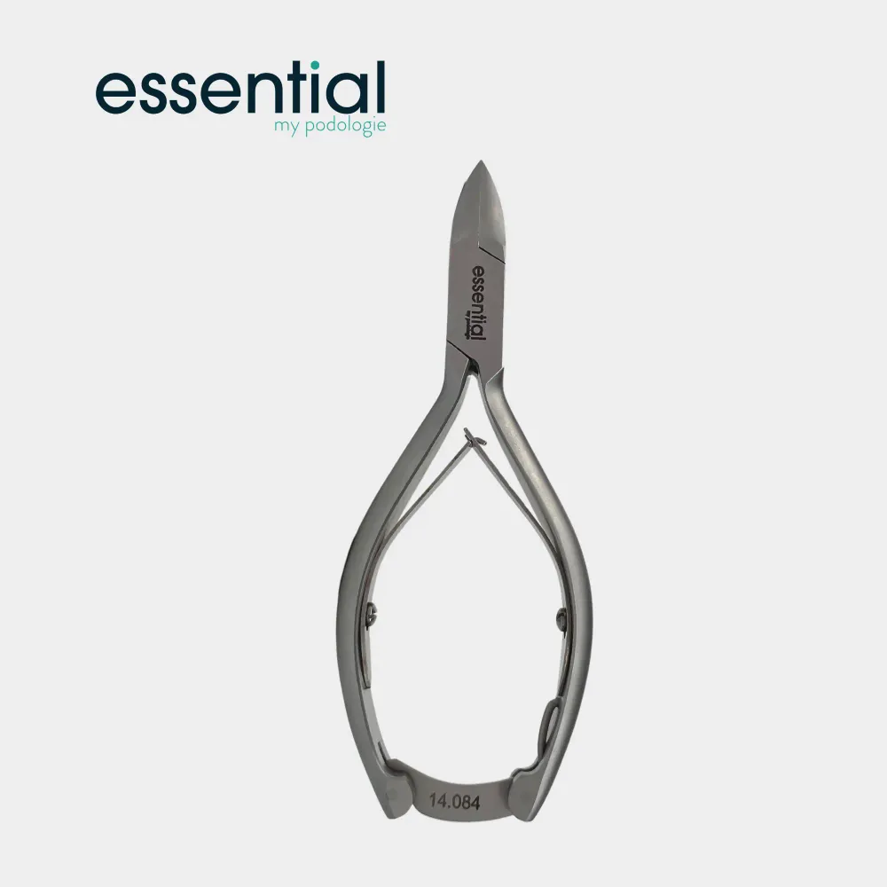 Kynsipihdit - Suora leikkaus - Kapenevat ja ohuet leuat - 13 cm - Ruostumaton teräs - Essential My Podologie