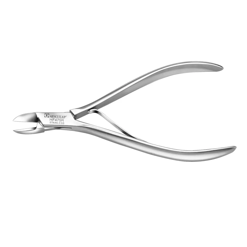 Kynsipihdit - Suora leikkaus - Litteät leuat - 11,5 cm - Aesculap - HF475R