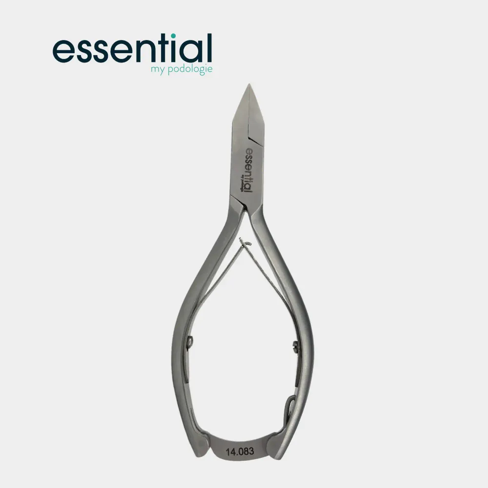 Kynsipihdit - Suora leikkaus - Litteät leuat - 13 cm - Ruostumaton teräs - Essential My Podologie