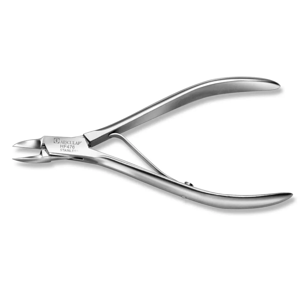 Kynsipihdit - Terävä suora leikkaus - Litteät leuat - 11,5 cm - Aesculap - HF476R