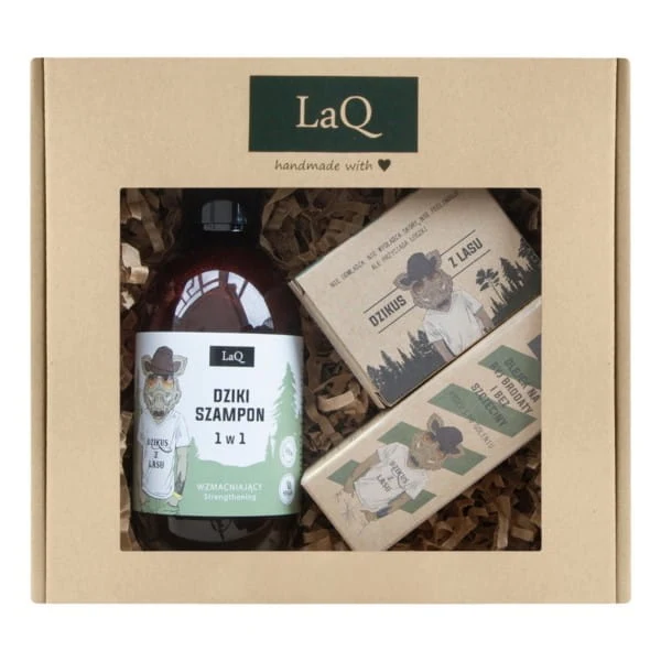 LAQ Villisika-kokous shampoo öljy parta saippua