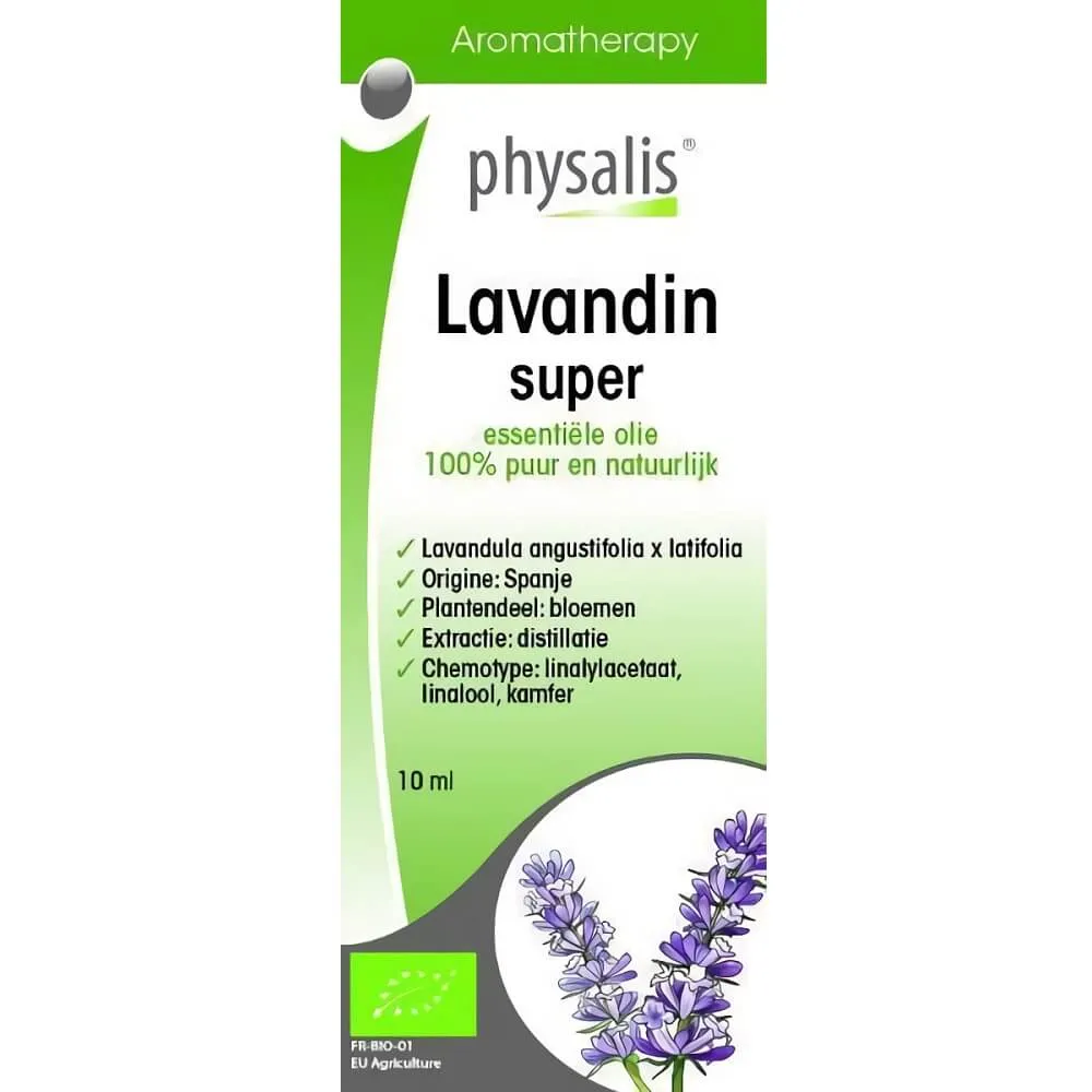 Lavandin super eteerinen öljy (väli-laventeli) BIO 10 ml - PHYSALIS