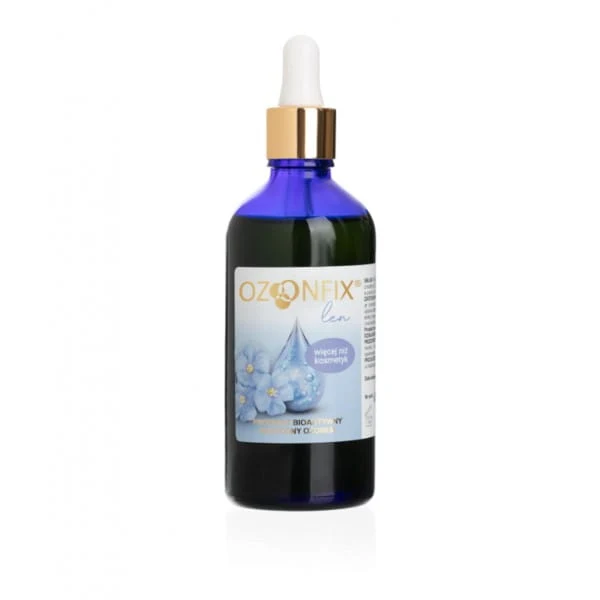 Lin 100 ml otsonoidun pellavaöljyn pipetti OZONFIX