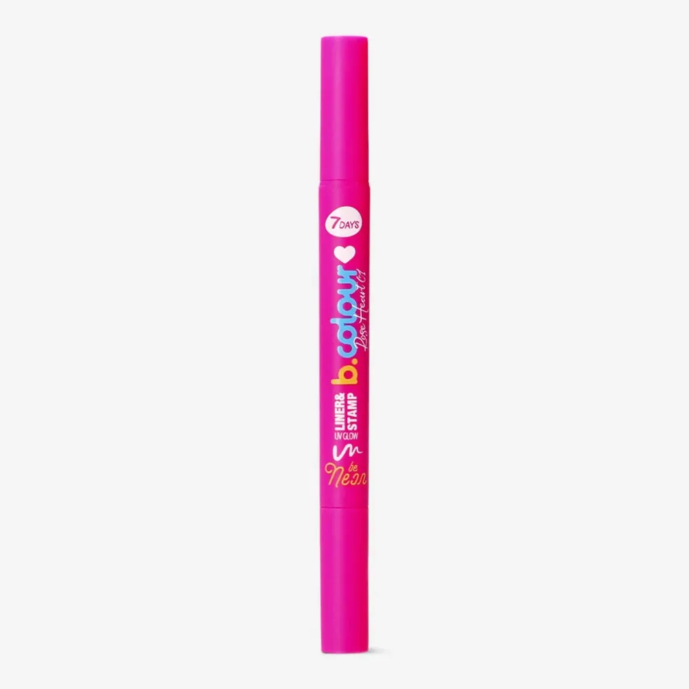 Liner & stamp UV glow 7Days B.COLOUR - 01 Ruusun sydän