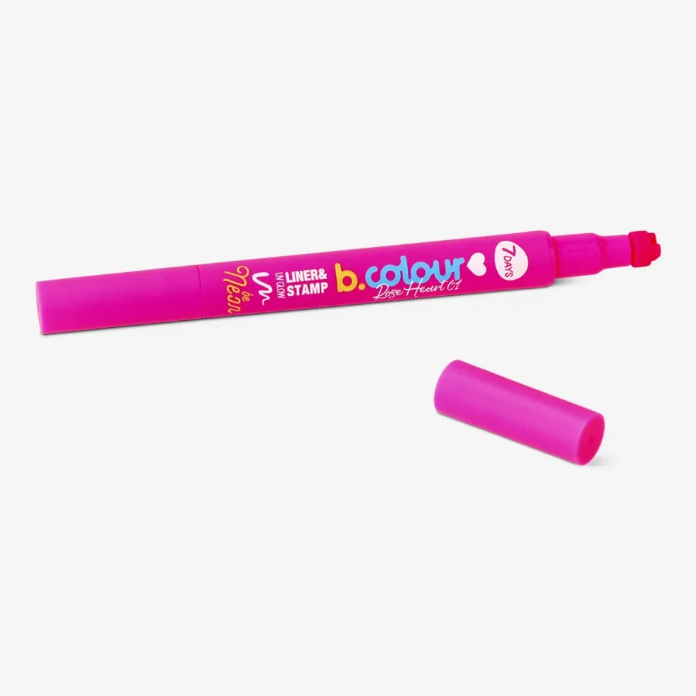 Liner & stamp UV glow 7Days B.COLOUR - 01 Ruusun sydän