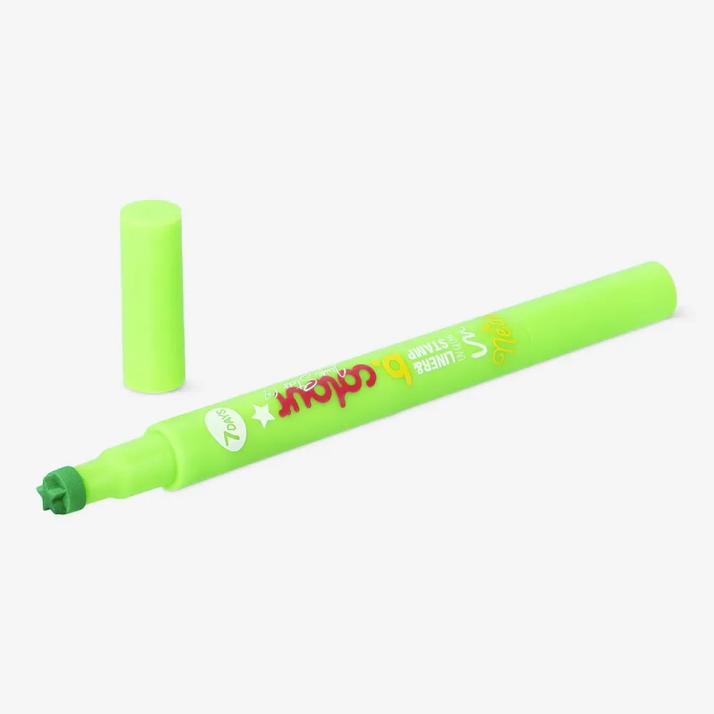 Liner & stamp Uvglow 7Days B.COLOUR - 02 Lime tähti